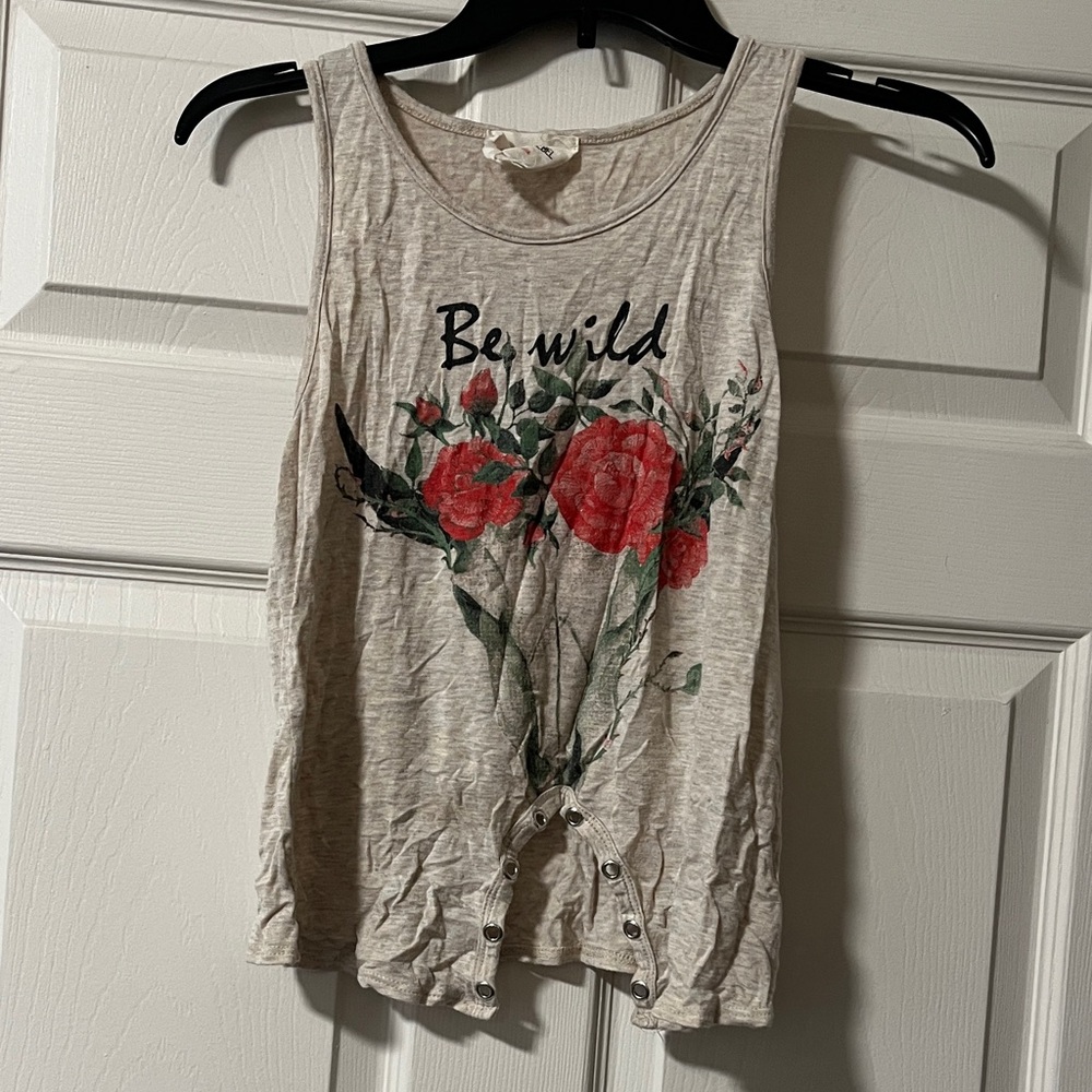 Be Wild Floral boho Graphic Tank Top